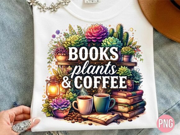 Elevating Brand Aesthetics: The Strategic Value of the Books Plants and Coffee Garden Read PNG in Modern Design