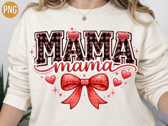 Elevating Modern DIY Projects with the Red Bow Mama Leopard Pattern T-shirt PNG