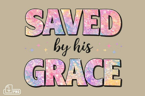 Evaluating the Saved by His Grace PNG for Christian Craft Projects