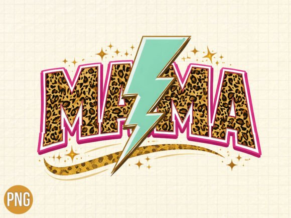 Unleashing Creative Potential with the Leopard Mama Lightning Bolt Shirt PNG Design