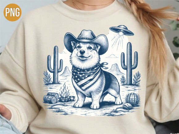 Unlocking Creative Potential with Corgi Cowboy UFO PNG and Western Dog PNG Designs