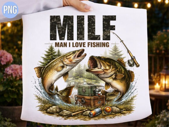 Unlocking Creative Potential with the MILF Man I Love Fishing Bass T-shirt PNG